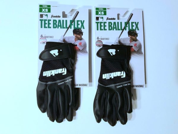 (2) Franklin TeeBall Flex  "Size XS" Official Batting Glove of MLB Seamless Palm
