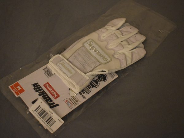 (NEW) Supreme X Franklin Batting Gloves (M) White